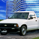 A GM promotional image of a Chevrolet S10 Electric charging.